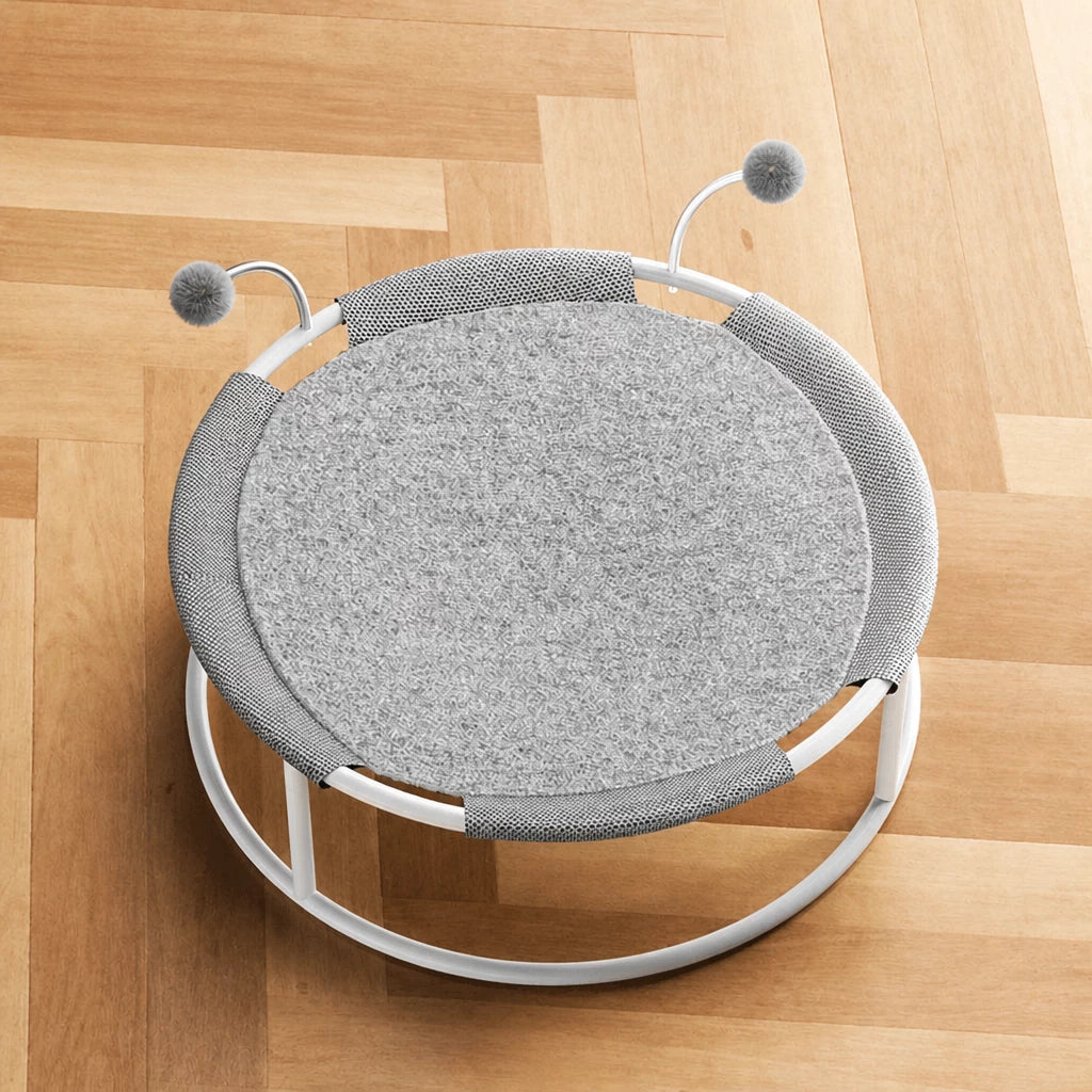 All-Season Cat Bed with Integrated Climbing Hammock