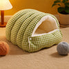 Washable Semi-Enclosed Polyester Cat & Small Dog Bed