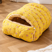 Washable Semi-Enclosed Polyester Cat & Small Dog Bed