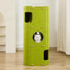 Multi-Level Cat Tree with Enclosed Hideaway and Scratching Board