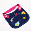 Denim-Style Nylon Pet Harness with Optional Leash for Small Pets