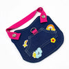 Denim-Style Nylon Pet Harness with Optional Leash for Small Pets