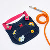 Denim-Style Nylon Pet Harness with Optional Leash for Small Pets