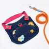 Denim-Style Nylon Pet Harness with Optional Leash for Small Pets