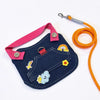 Denim-Style Nylon Pet Harness with Optional Leash for Small Pets