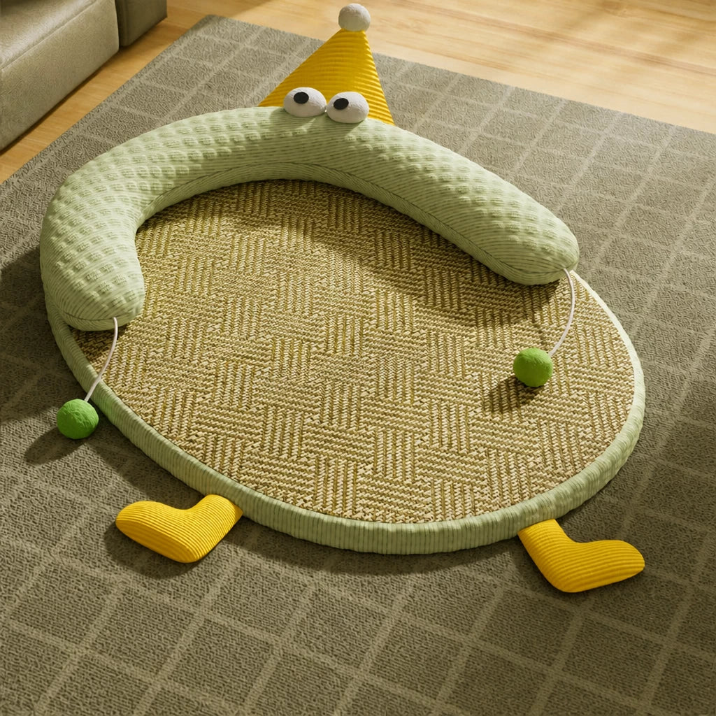 Low-Profile Pet Bed Mat for Cats and Dogs