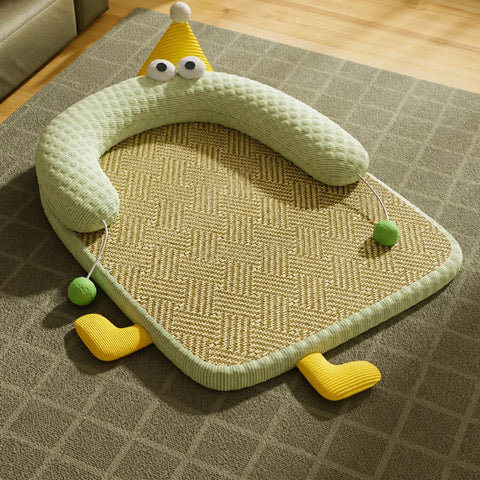 Low-Profile Pet Bed Mat for Cats and Dogs
