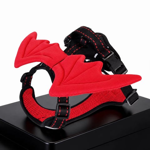 Winged Nylon Dog Harness with Leash Options
