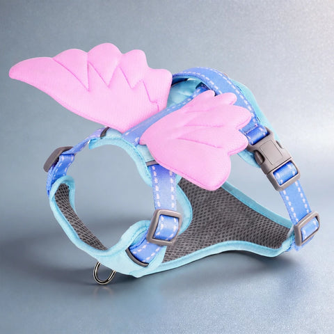 Winged Nylon Dog Harness with Leash Options