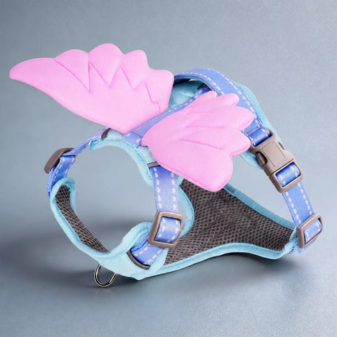 Winged Nylon Dog Harness with Leash Options