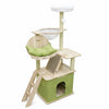 Cat Tree with Hideaway, Scratching Post and Toy