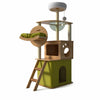 Cat Tree with Hideaway, Scratching Post and Toy