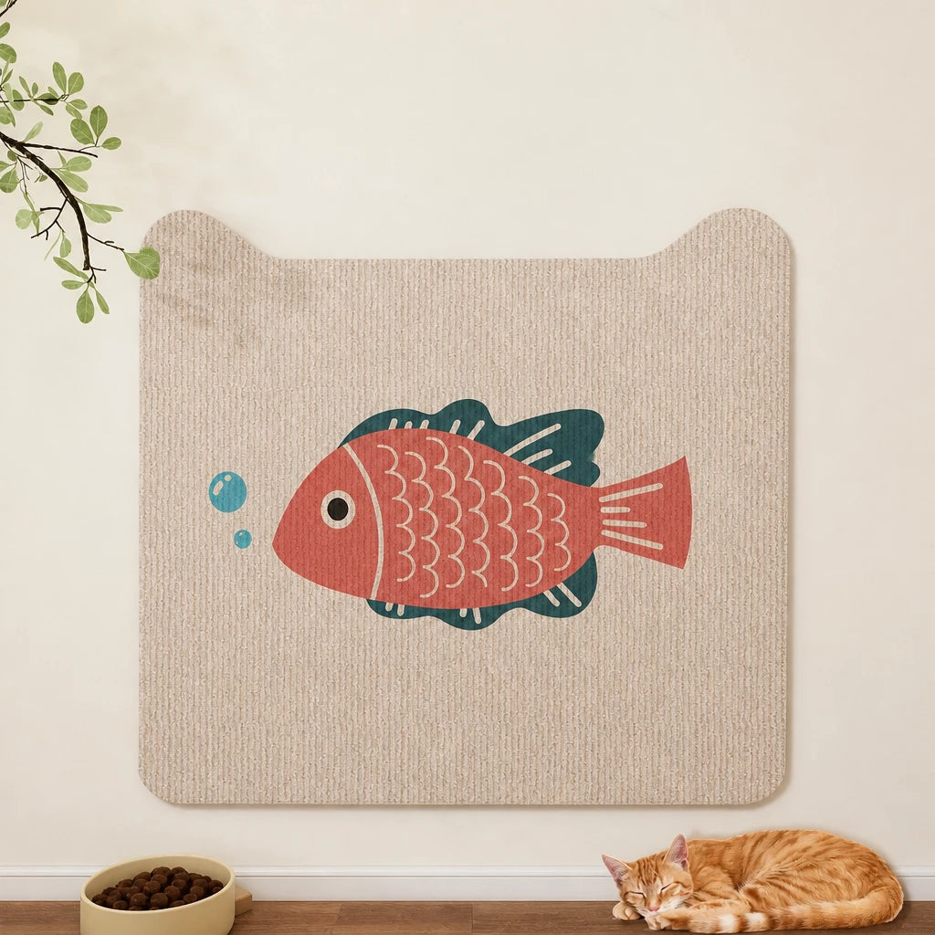 Self-Adhesive Cat Scratching Mat for Doors and Furniture