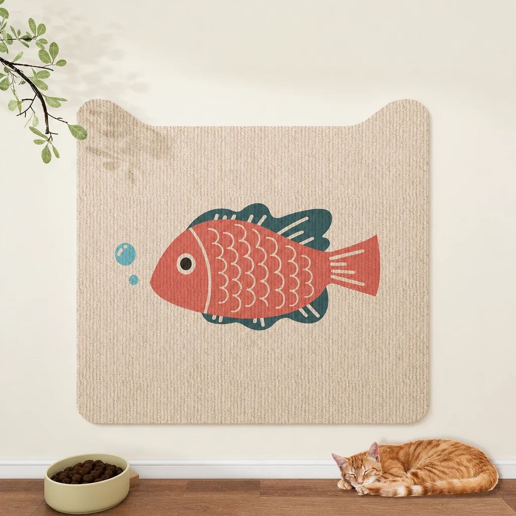 Self-Adhesive Cat Scratching Mat for Doors and Furniture