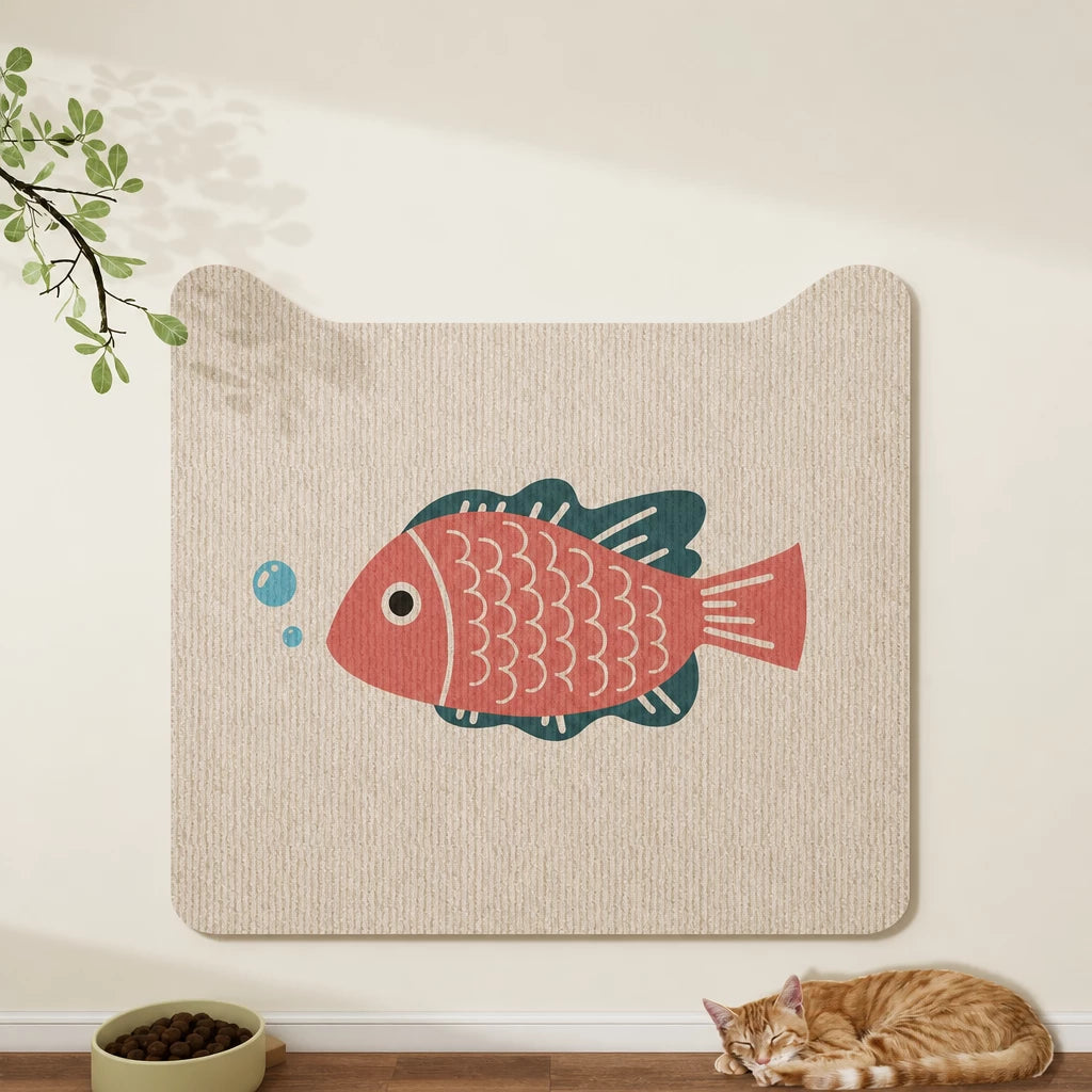 Self-Adhesive Cat Scratching Mat for Doors and Furniture