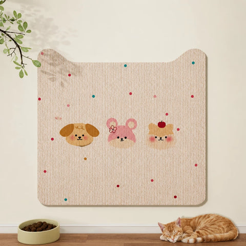 Self-Adhesive Cat Scratching Mat for Doors and Furniture