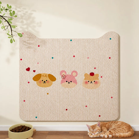 Self-Adhesive Cat Scratching Mat for Doors and Furniture