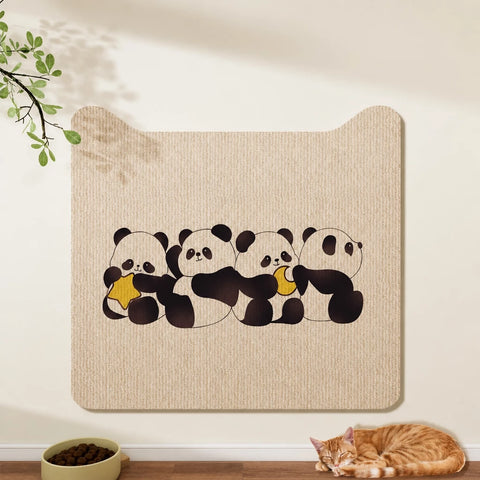 Self-Adhesive Cat Scratching Mat for Doors and Furniture