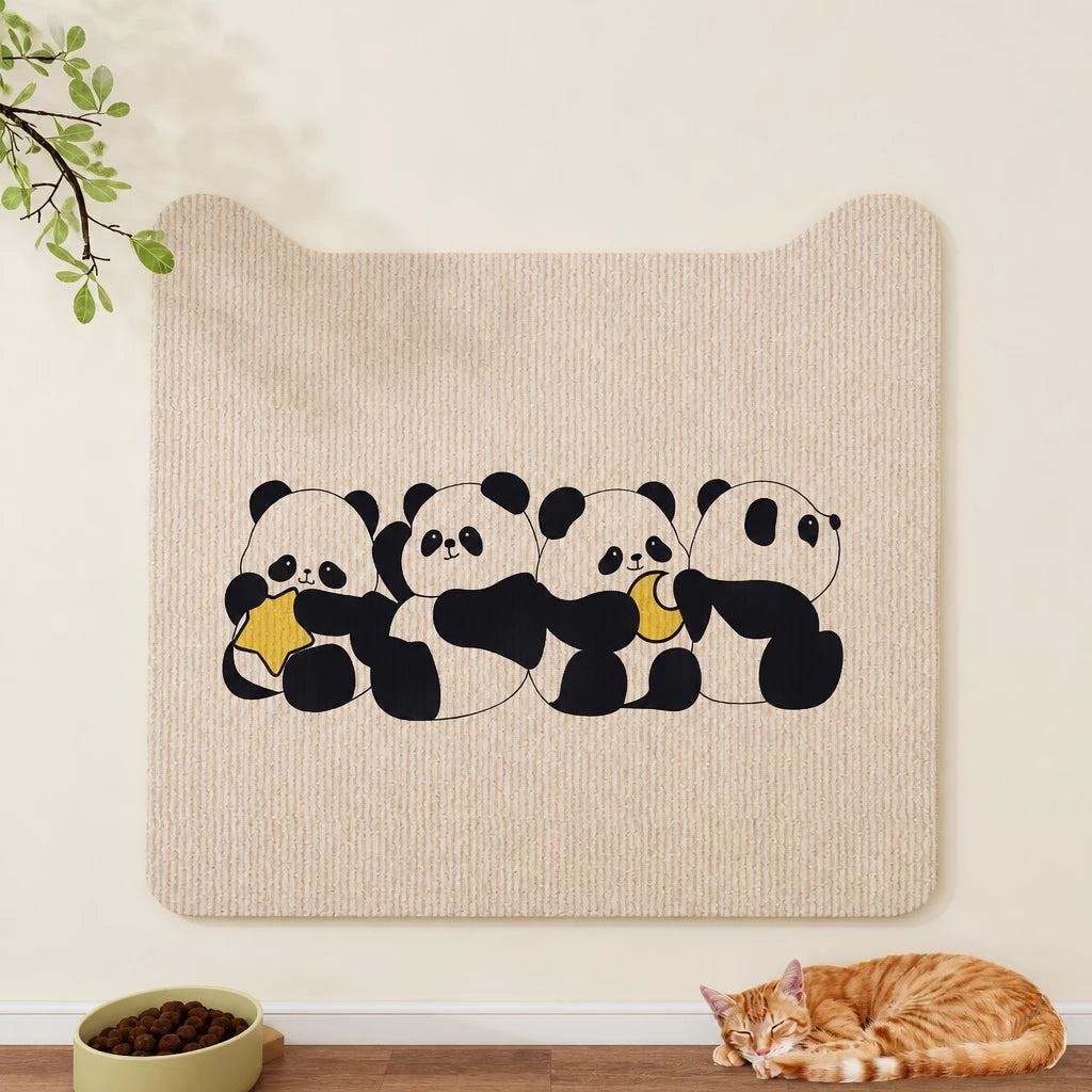Self-Adhesive Cat Scratching Mat for Doors and Furniture