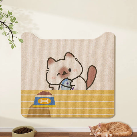 Self-Adhesive Cat Scratching Mat for Doors and Furniture
