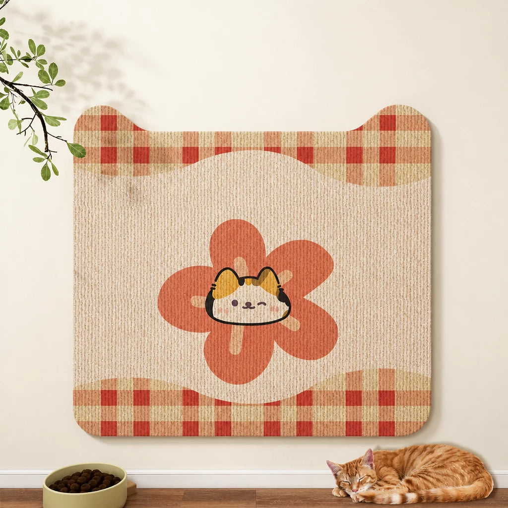 Self-Adhesive Cat Scratching Mat for Doors and Furniture