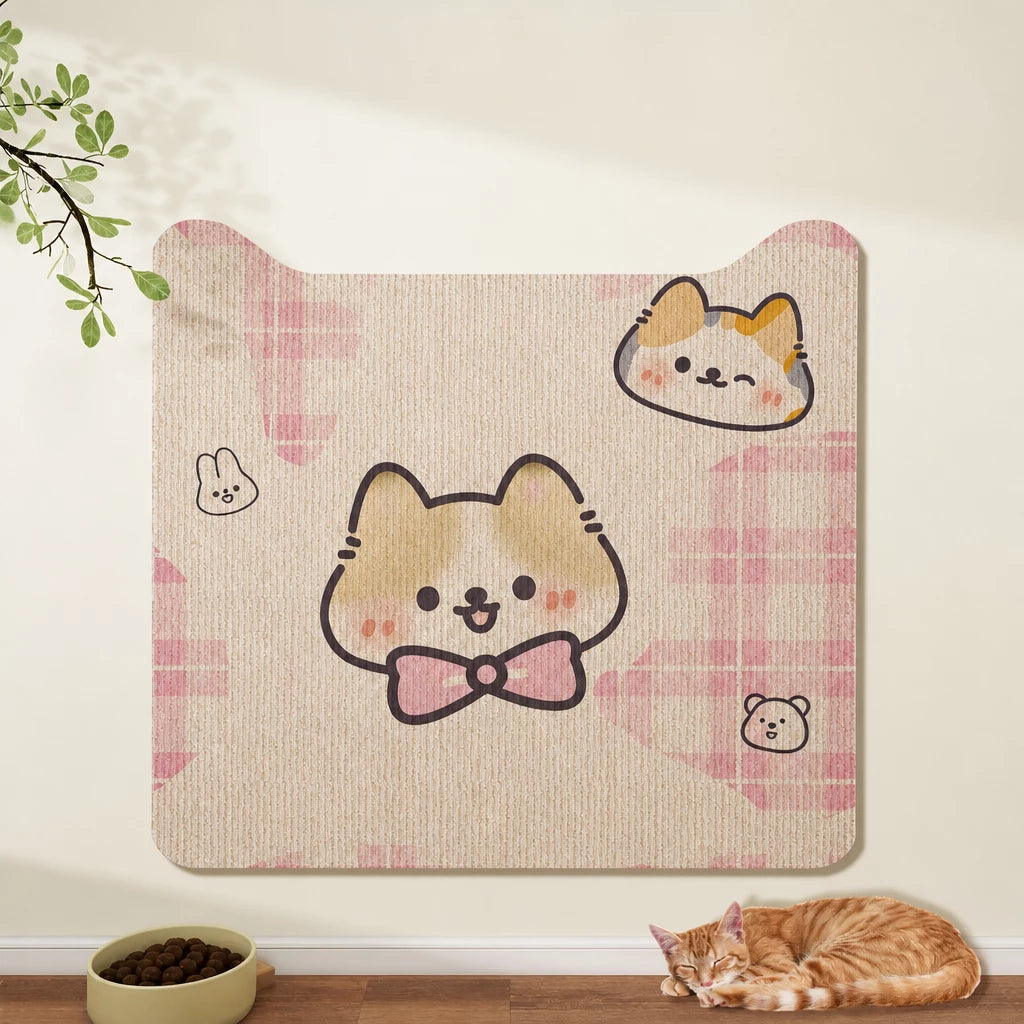 Self-Adhesive Cat Scratching Mat for Doors and Furniture