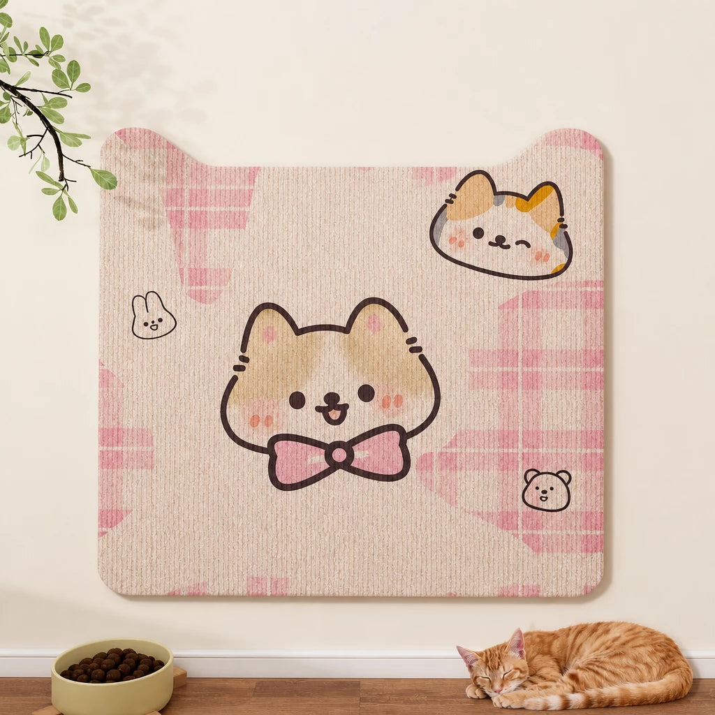 Self-Adhesive Cat Scratching Mat for Doors and Furniture