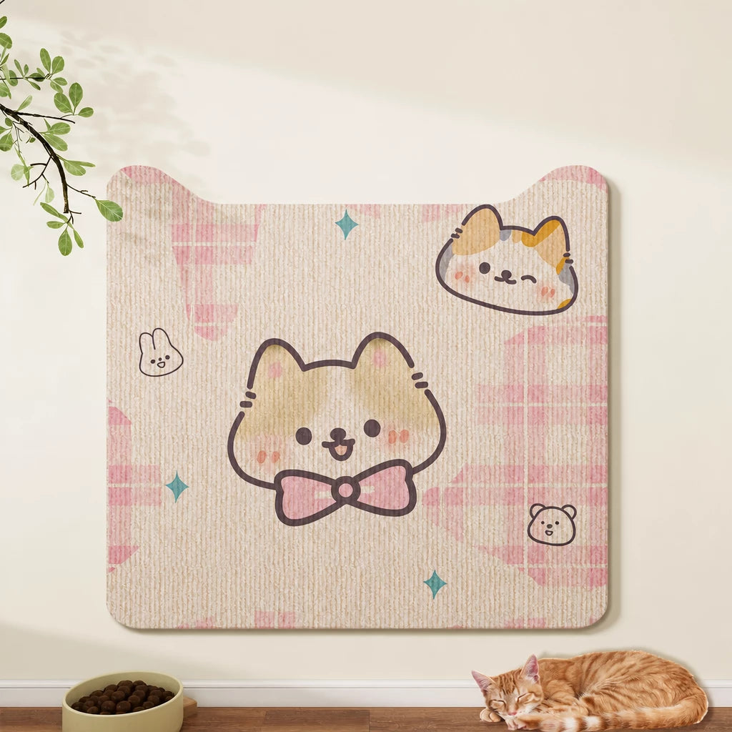 Self-Adhesive Cat Scratching Mat for Doors and Furniture