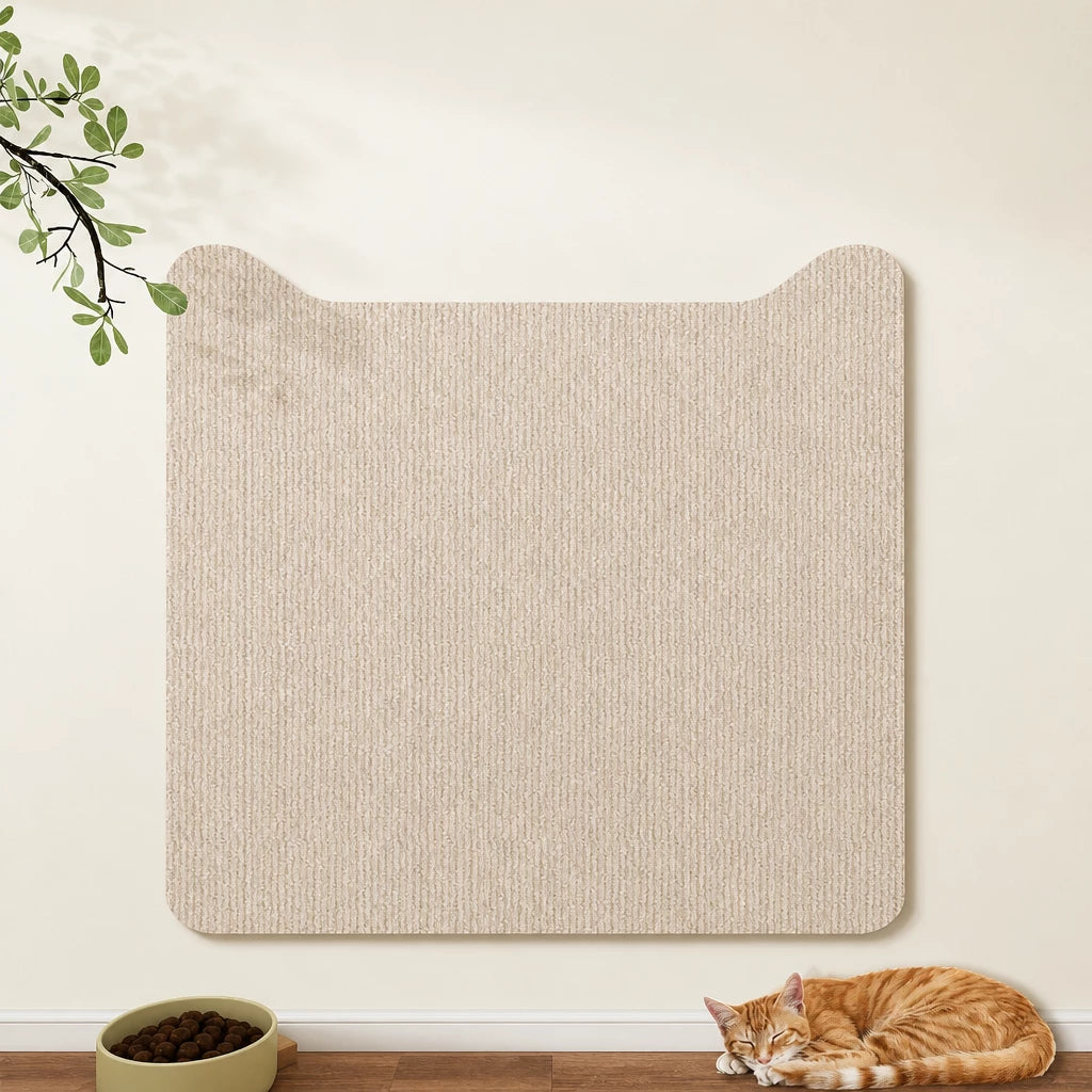 Self-Adhesive Cat Scratching Mat for Doors and Furniture
