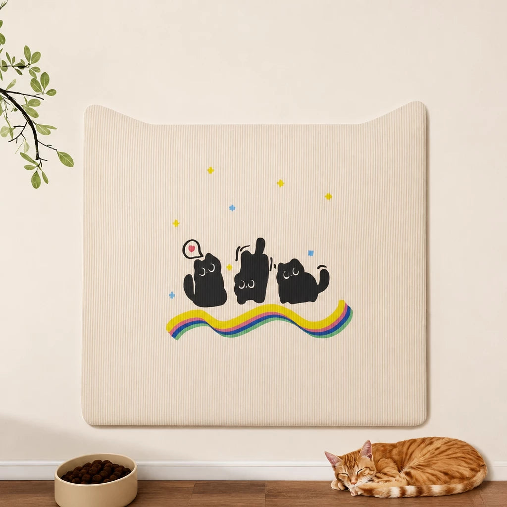 Self-Adhesive Cat Scratching Mat for Doors and Furniture