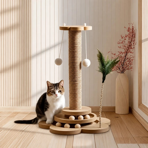 Sunflower 5-in-1 Vertical Cat Scratcher