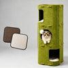 4-Tier Cat Tree with Enclosed House and Scratch Pad