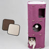 4-Tier Cat Tree with Enclosed House and Scratch Pad