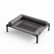 Elevated Faux Leather Pet Bed for Cats and Small to Medium Dogs