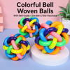 Rainbow Bell Rope Ball Toy for Cats and Dogs