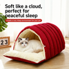 Semi-Enclosed EPE Foam Pet Bed for Cats & Dogs