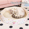 Petal-Style Corrugated Cardboard Cat Scratcher Bed