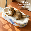 White Corrugated Cardboard Cat Scratcher Lounge