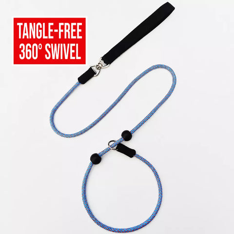 One-Piece Nylon Rope Training Leash for Small and Medium Dogs