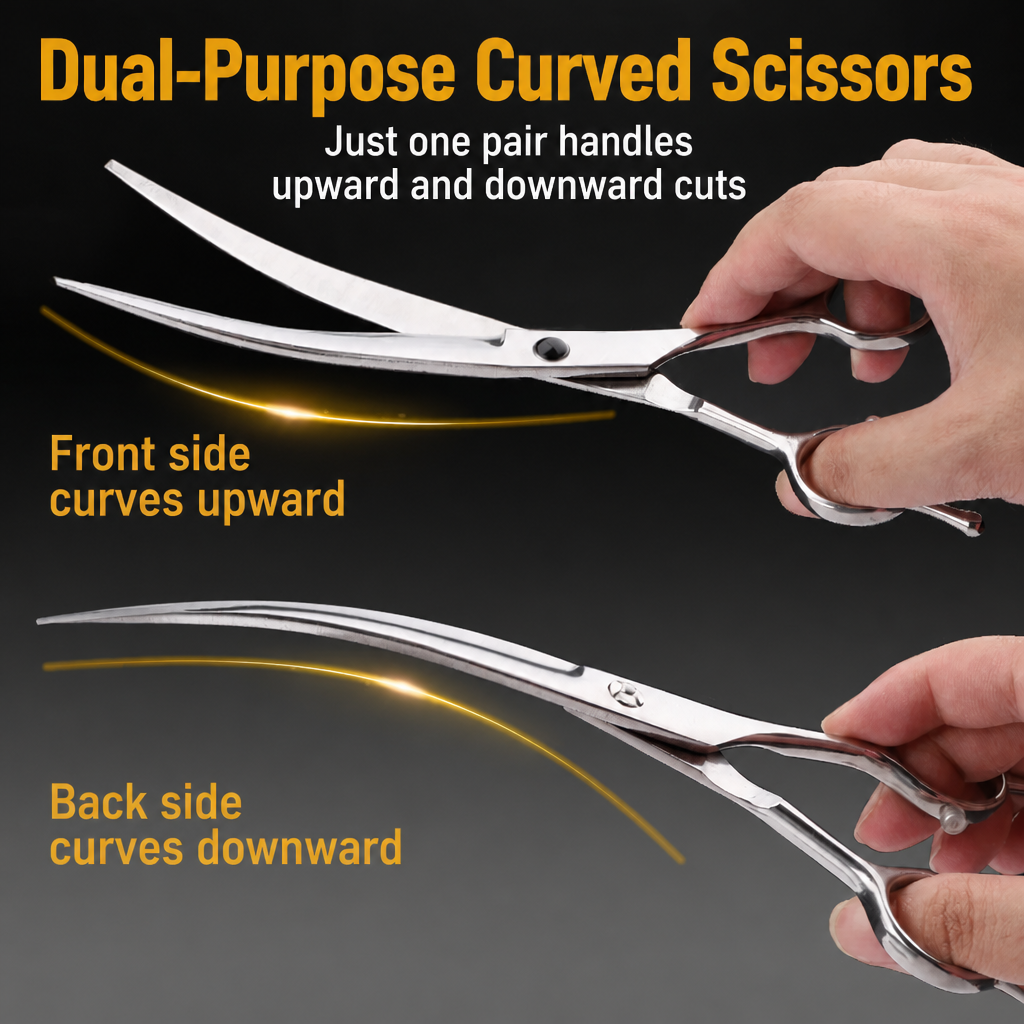 7-Inch Stainless Steel Pet Grooming Scissors