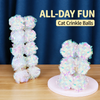Colorful Cat Crinkle Ball Toy
