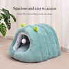 Semi-Enclosed Tunnel Fleece Cat Bed