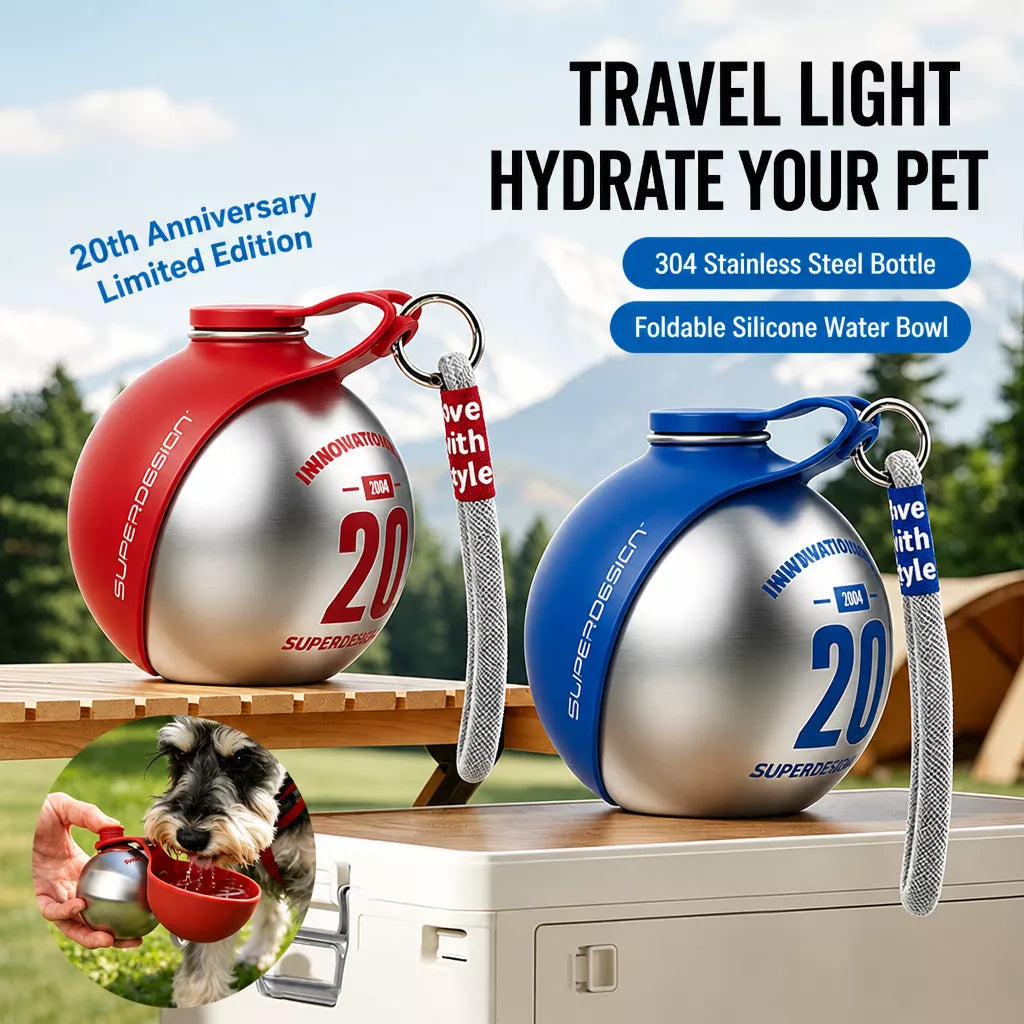 Portable Stainless Steel Pet Water Bottle