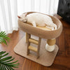 Low-Profile Cat Tree with Cat Bed and Sisal Scratcher