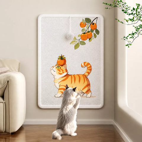 Vertical Adhesive Wall-Mounted Cat Scratcher
