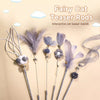 Feather Cat Teaser Toy Set with Bells