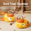 Duck-Shaped Rotating Treat Dispenser Toy