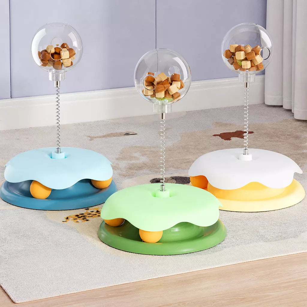 Interactive Cat Treat Spinner Toy