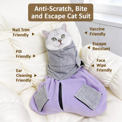 Cat Grooming Restraint Wrap for Nail Trimming