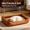 Cotton-Linen Look Pet Bed for Dogs and Cats - p-00676